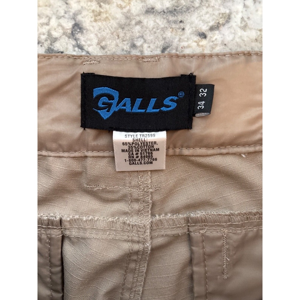 GALLS PRO G-TAC TACTICAL CARGO PANTS TR2599‎ KHAKI, Size 34x32